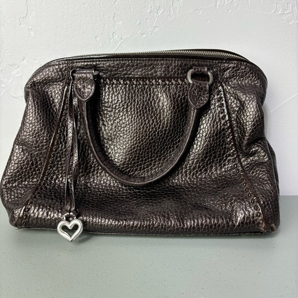 Brighton Handbags - Brighton Brown Pebbled Leather Handbag Purse